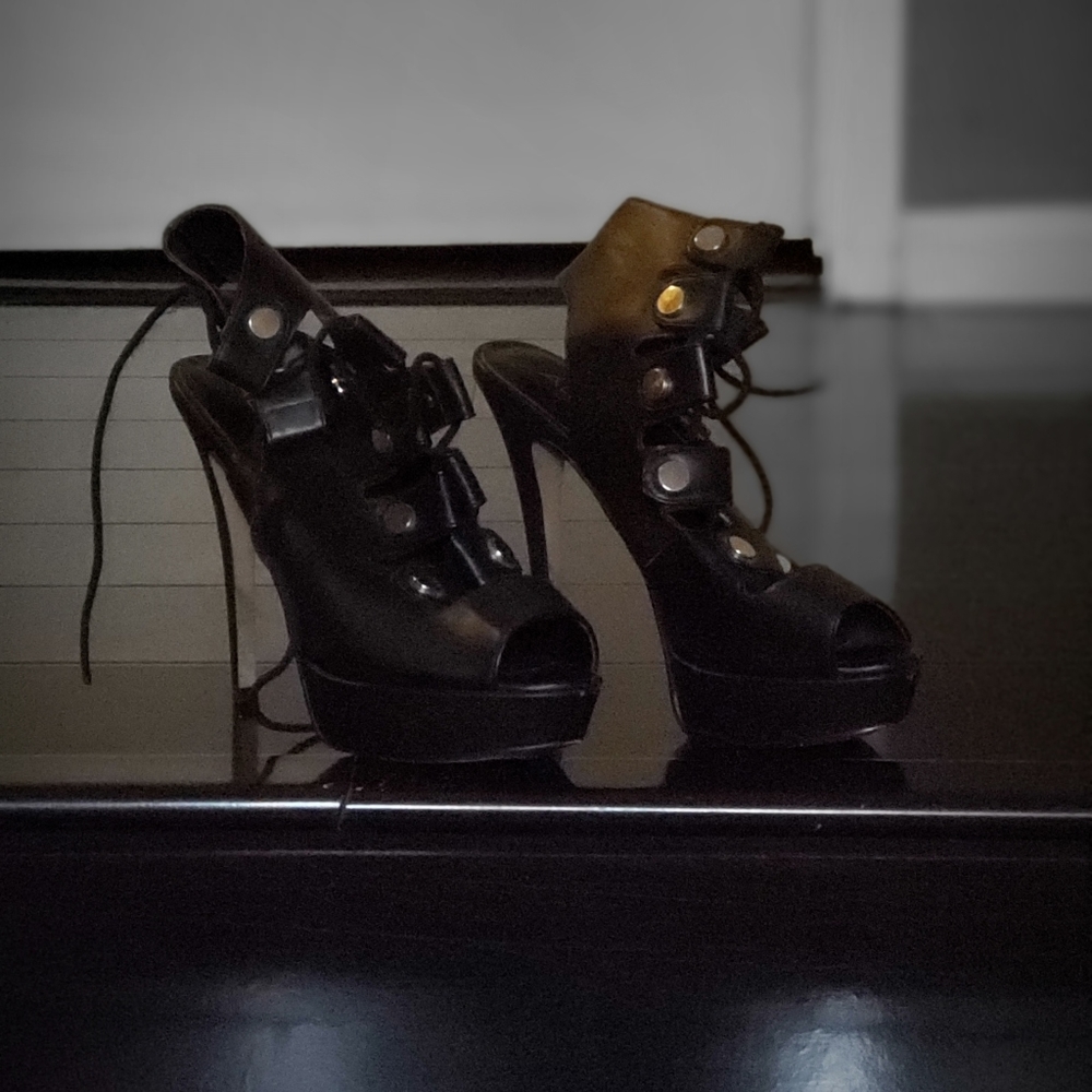 ALDO black sandals
